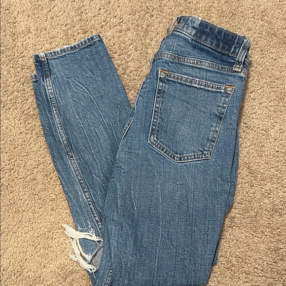 Abercrombie & Fitch High Rise Blue Jeans SIZE 25 - Picture 3 of 6